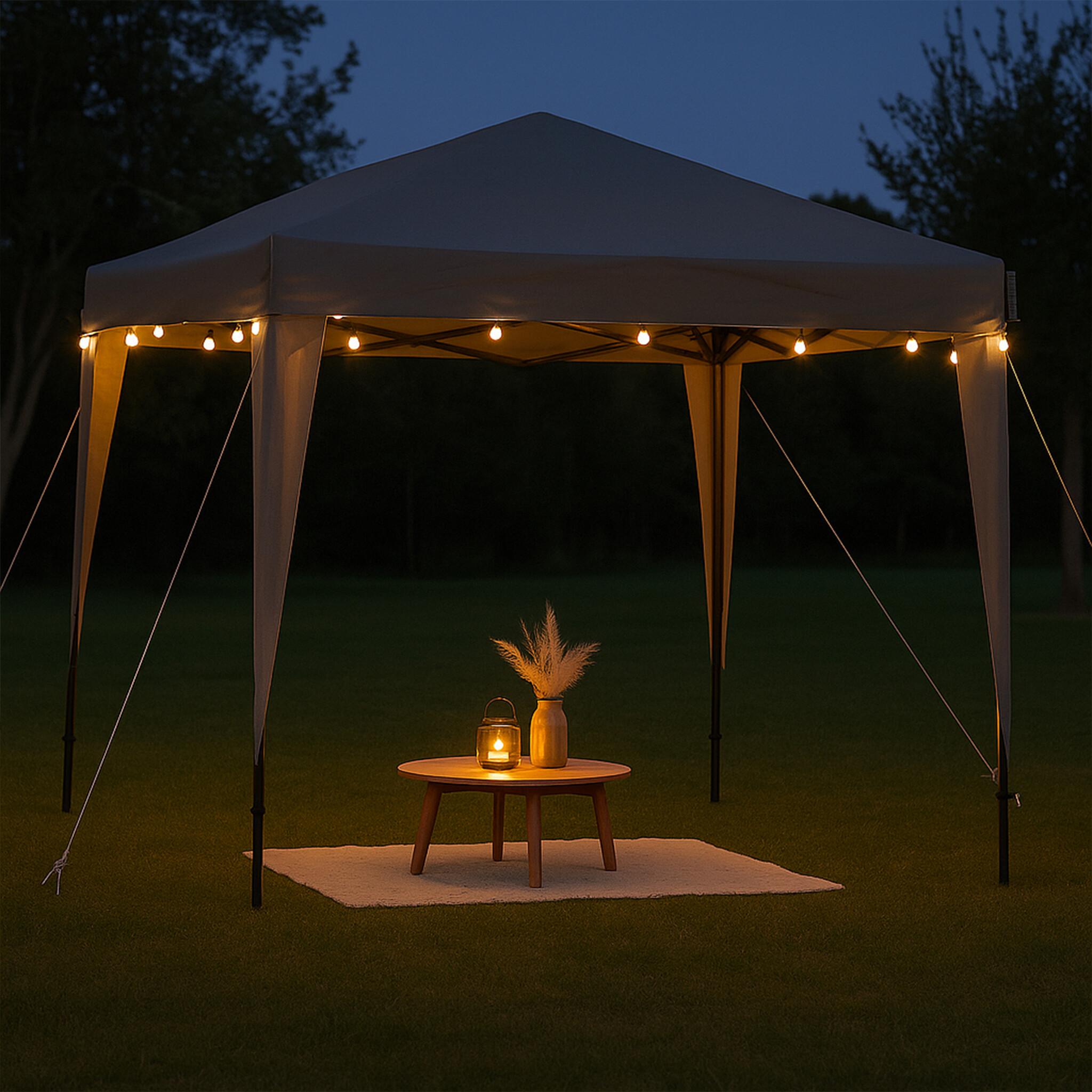 CUHOC 3 x 3 m easy-up partytent - Grey
