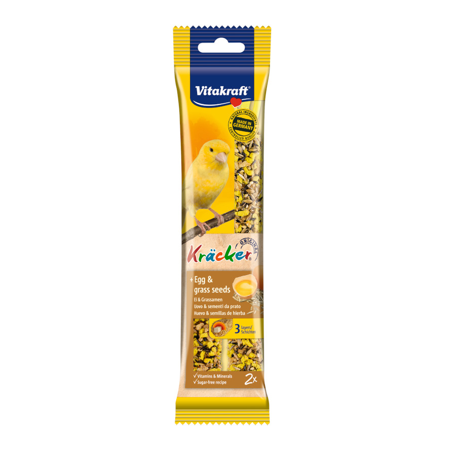 Biscoitos de ovo Vitakraft para canários