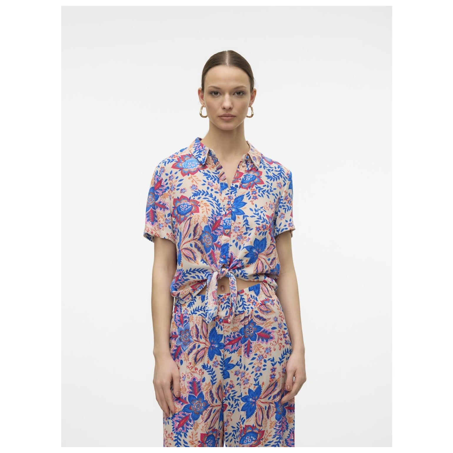 Vero Moda VMMENNY TIE SS SHIRT WVN GA