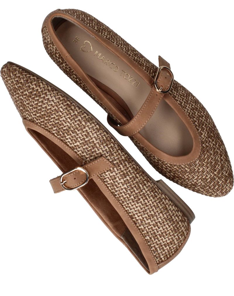 MARCO TOZZI Ballerina's Cognac Dames