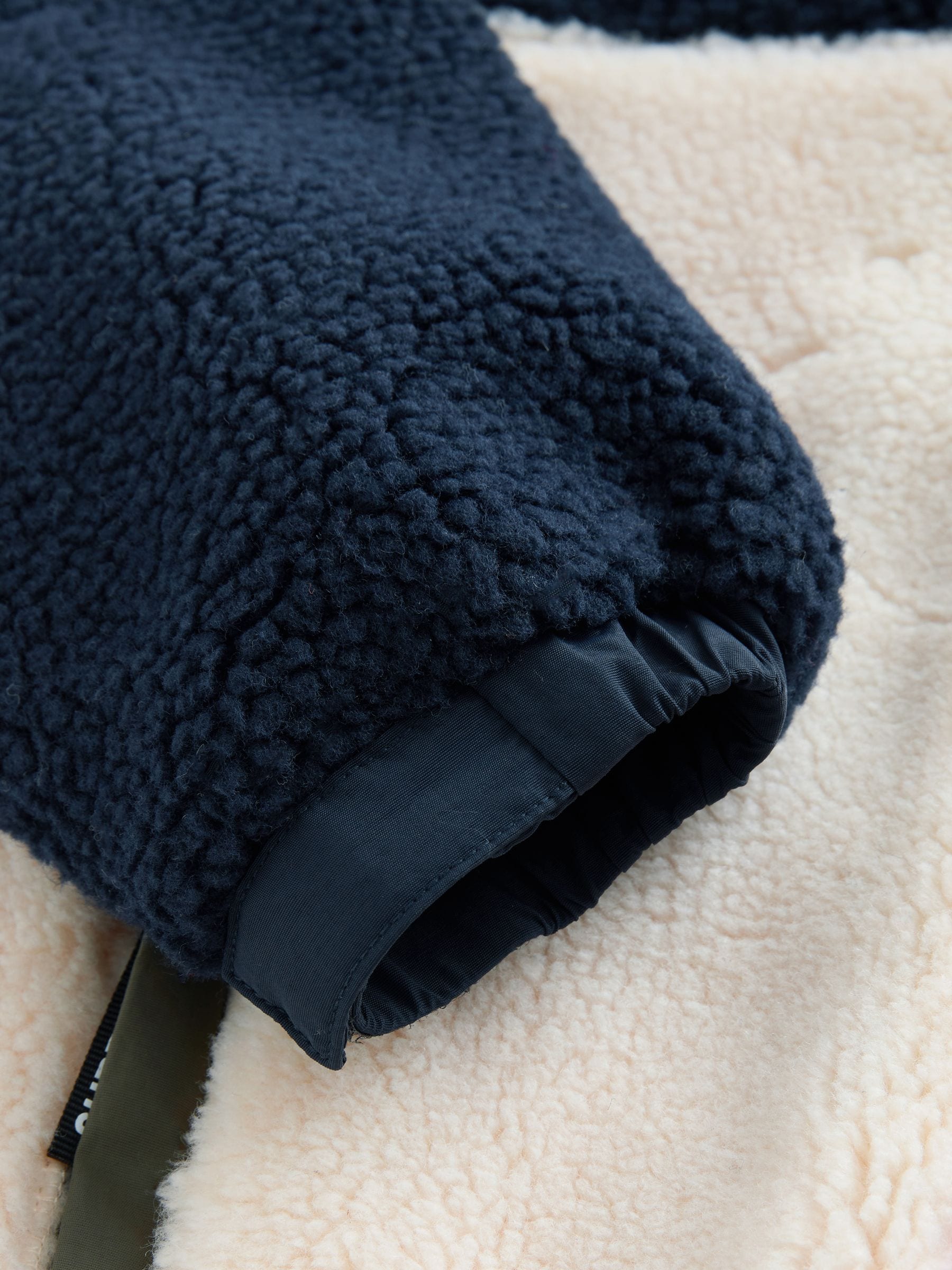 Marineblauw - Superdry - Jack met rits en borgvoering