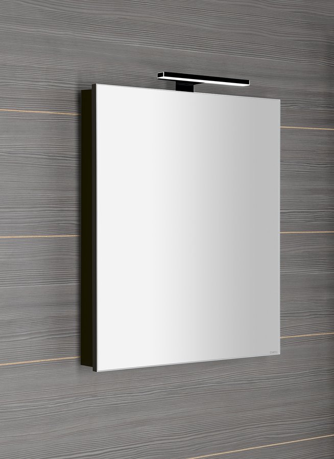 Sapho Greta spiegelkast met LED-verlichting 60x70cm zwart mat