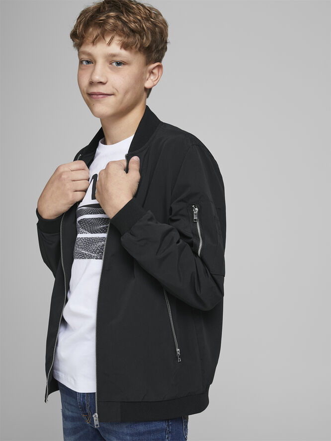 Jack & Jones JJERUSH BOMBER NOOS JNR Sort