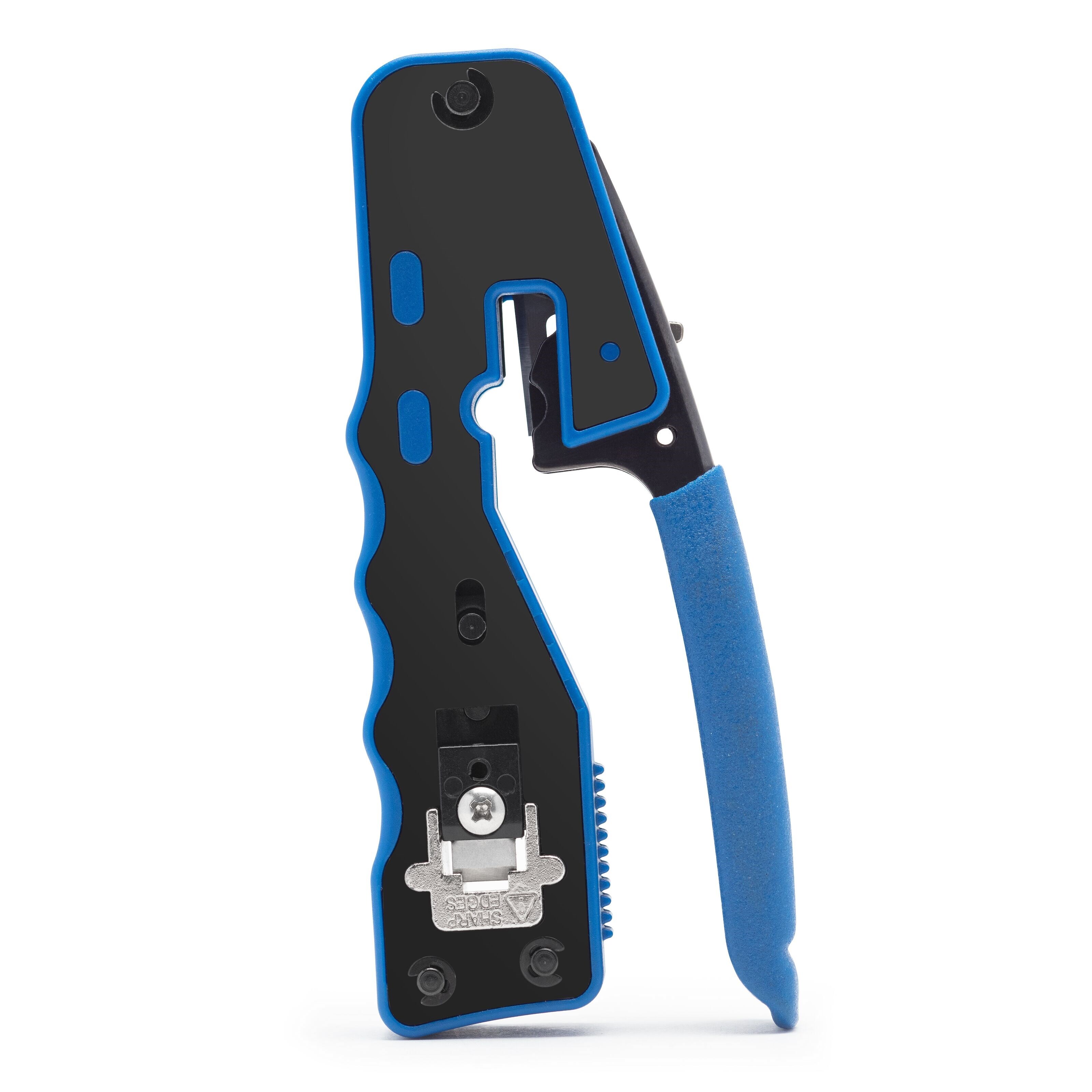 Luxorparts Krympetang med klippe- og dekselfunksjon for RJ45-kontakter