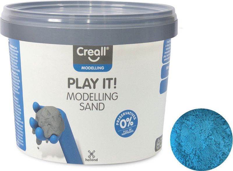 Creall - Play It - Speelzand - Blauw - 750gr