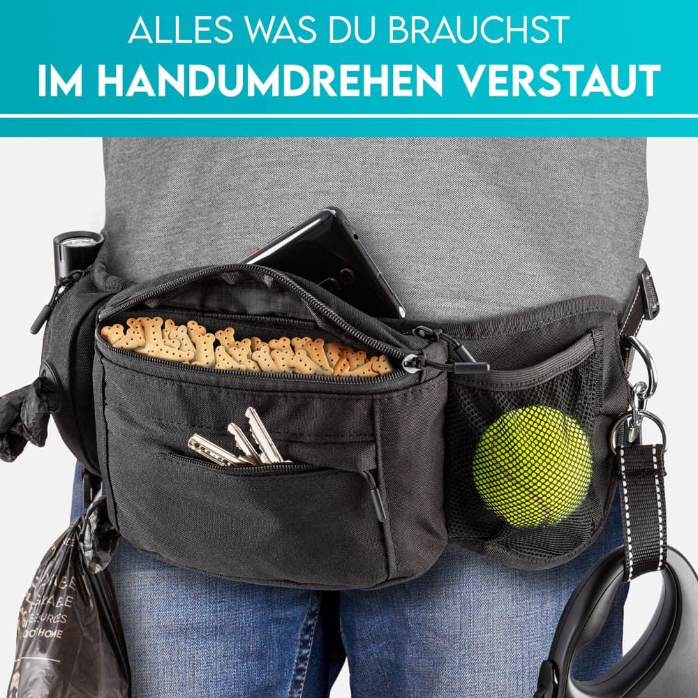 HUND IST KÖNIG® Bauchtasche für Leckerlis & Hundezubehör