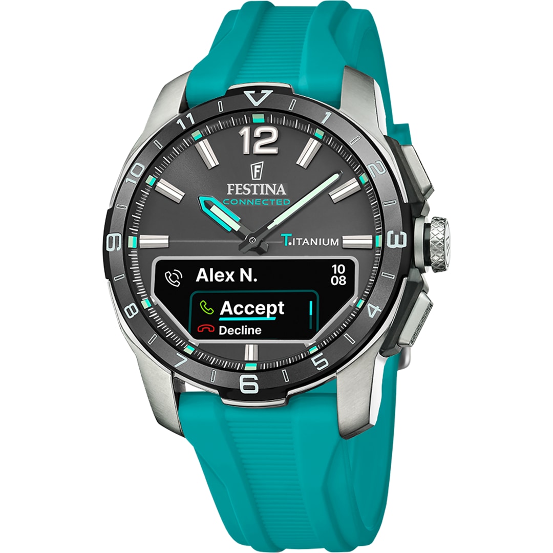 Festina Connected D Titan Grün Ø 44 mm