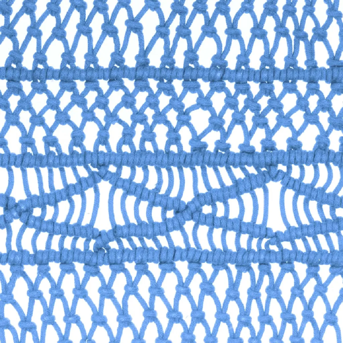 VidaXL Rideau en Macramé Bleu 140x240 cm