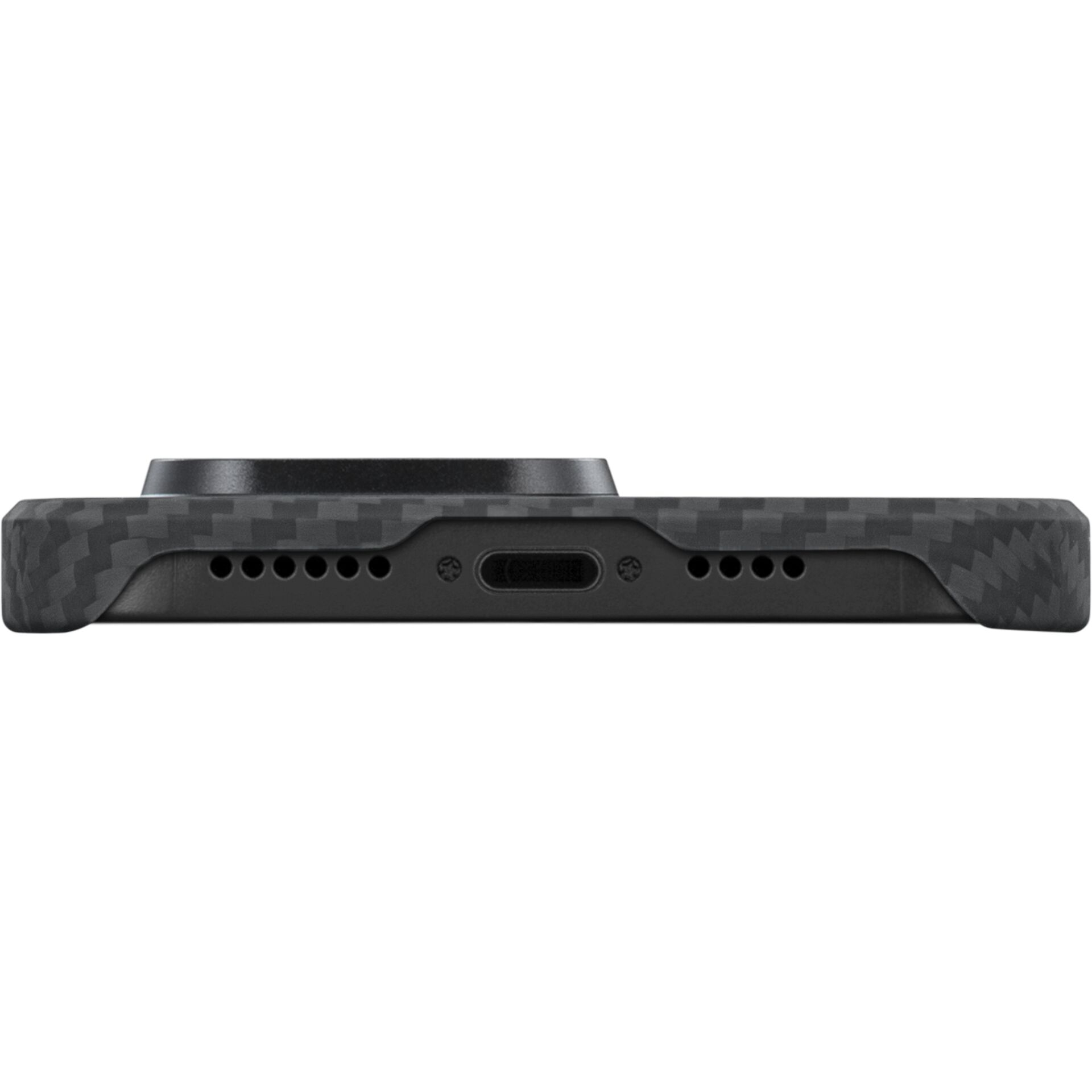 iPhone 14 Pro MagEZ MagSafe Case 3 Aramid Schutzhülle (KI1401P) - Schwarz / Grau (Carbon)