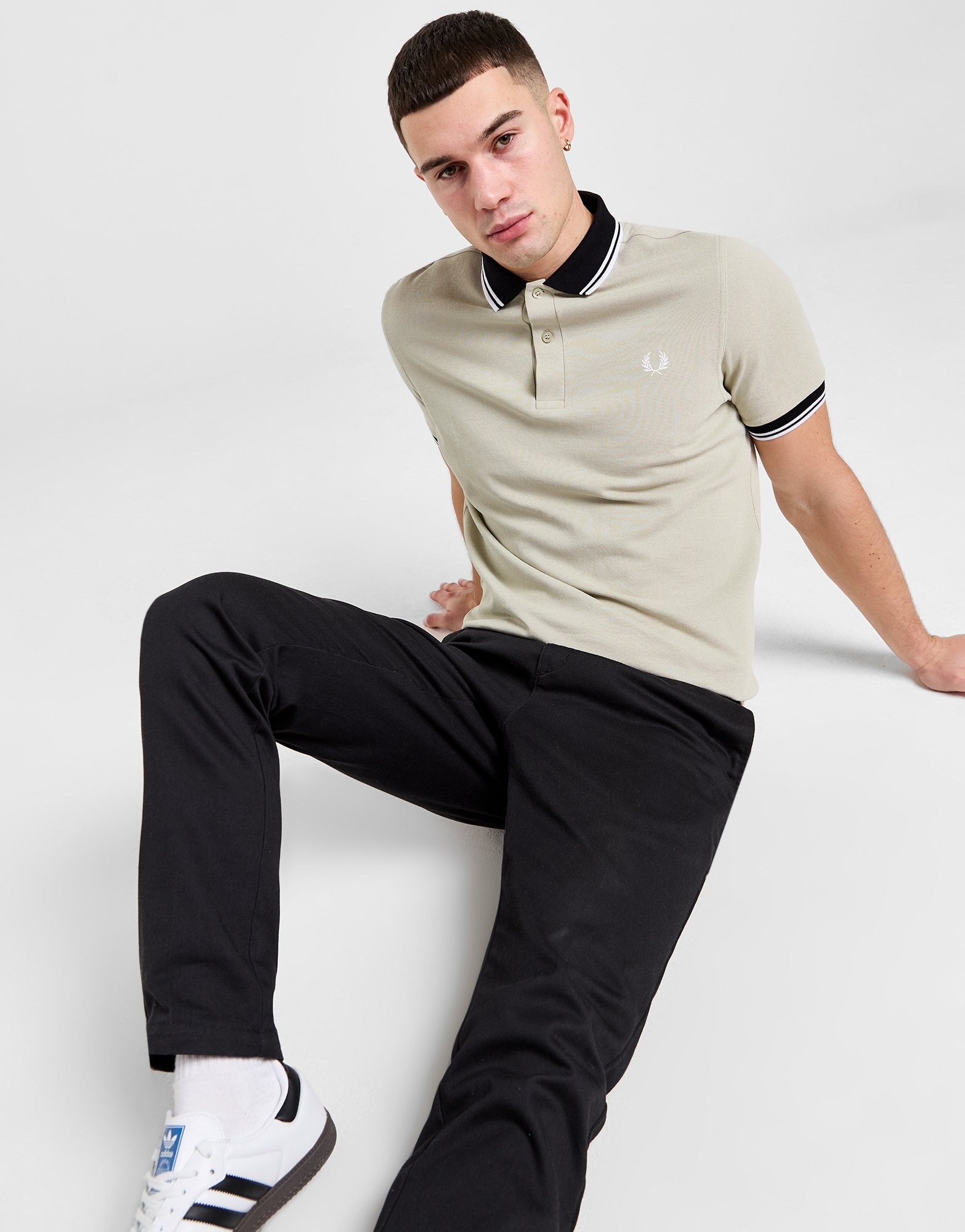 Fred Perry Polo Col Contrasté Homme