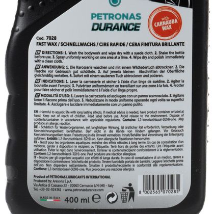 Produit d'entretien Petronas Cire/polish finition brillant 400 ml Universel