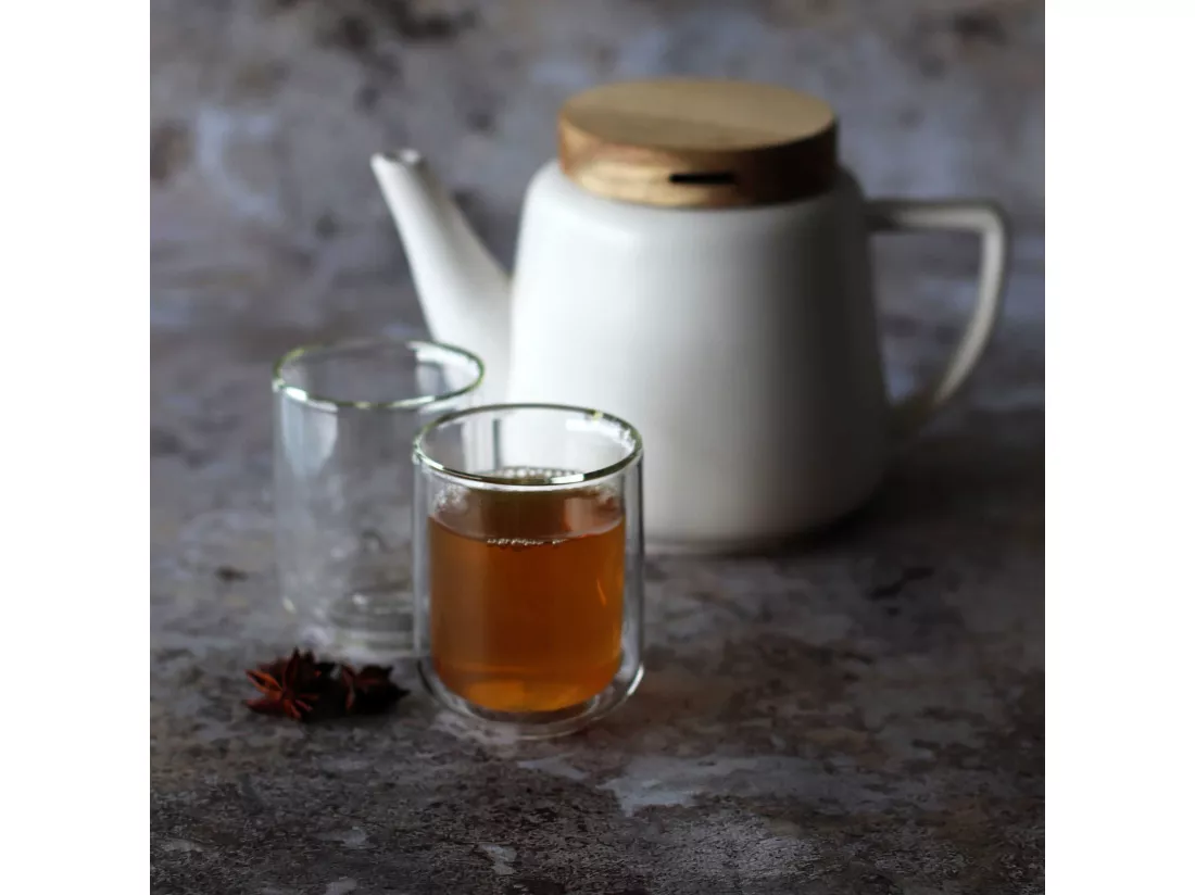 Ogo Living - Lot 4 Tasses Helya 35cl En Verre Borosilicate Double Paroi