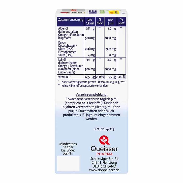 Doppelherz Omega-3 vegan Liquid 2000 system, 100 ml
