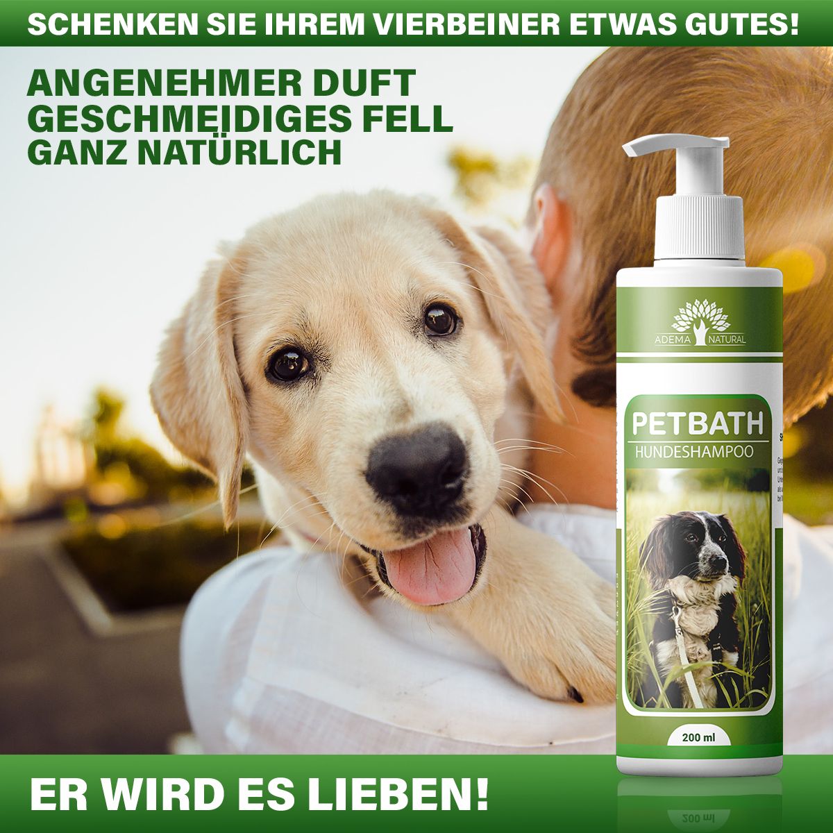 Adema Natural® | Petbath | gegen Fellgeruch & Milben