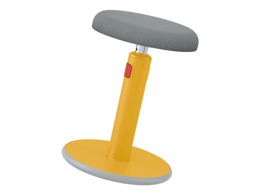 Leitz Ergo Cosy Active Sidde-stå balancestol 2-i-1 varm gul - højdejustering 46-79 cm