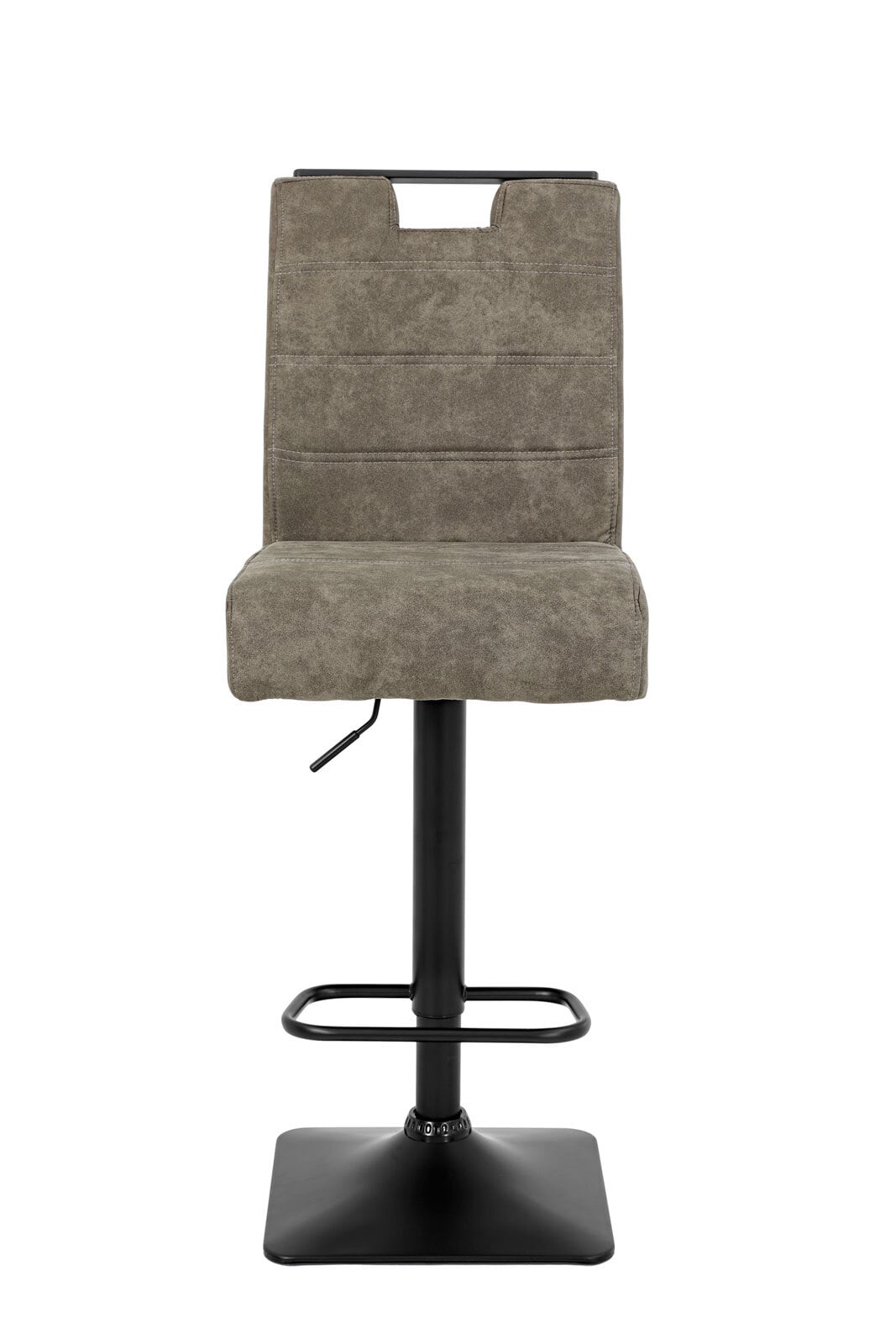 Barhocker Jill Microfaser Vintage Anthrazit 43x128x60 cm