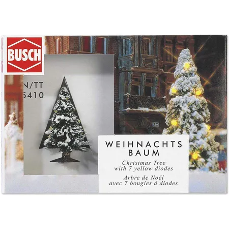 Busch Weihnachtsbaum mit 7 Minikerzen-Leuchtdioden
