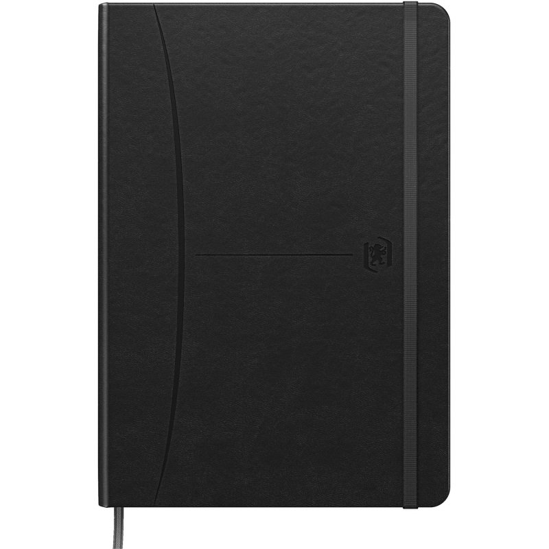 Cahier broché Signature Oxford A5 - 5 x 5 mm - 160 pages - noir