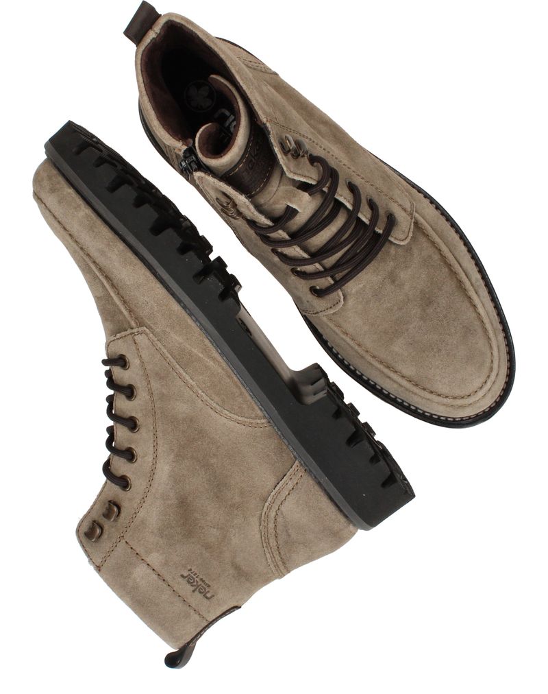 Rieker Veterboots Beige Heren