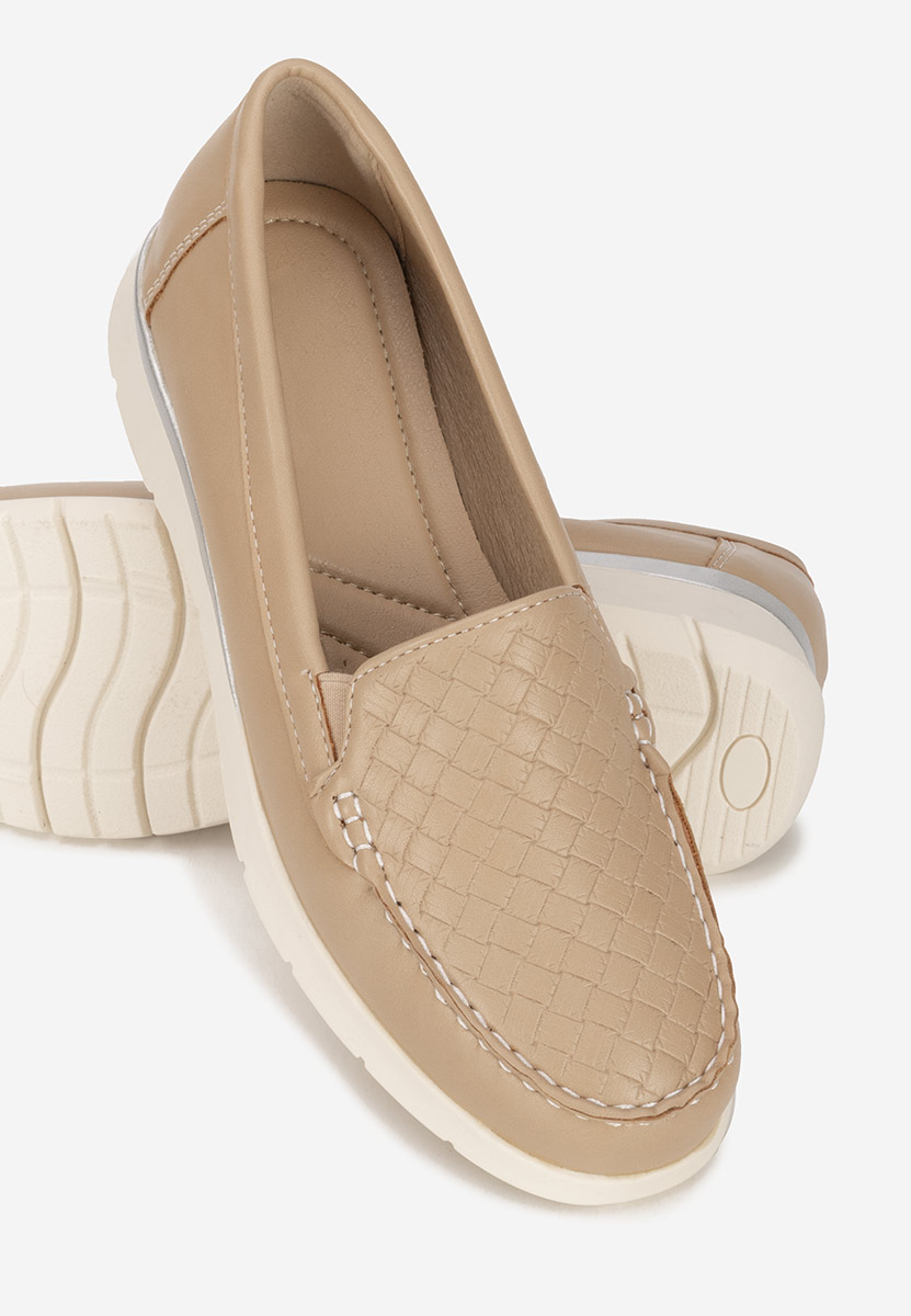 Mocassins femme beige Seona V2