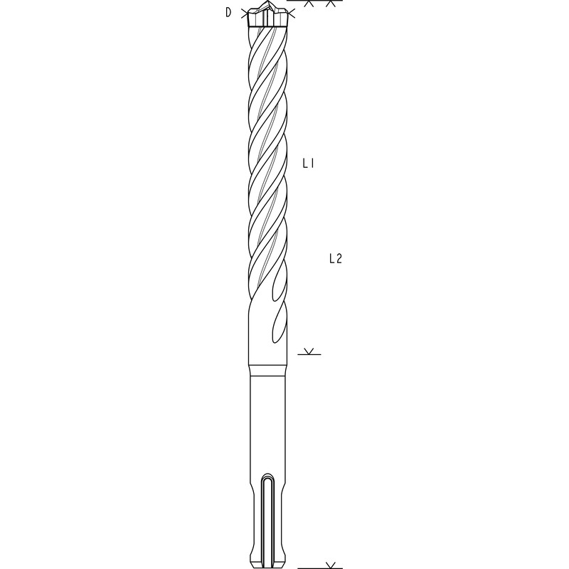 Bosch SDS-plus hamerboor 7X 14x265mm