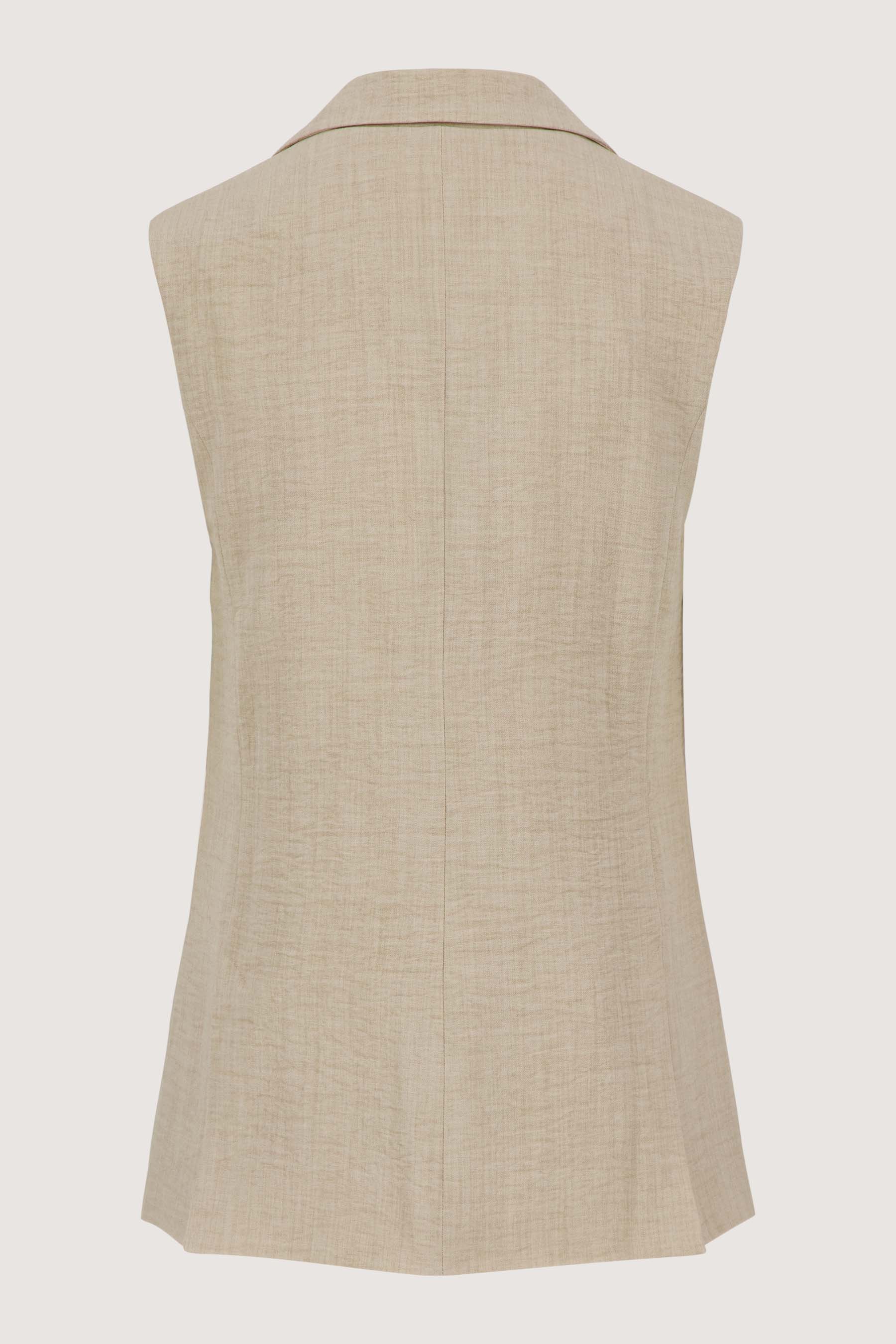 lang gilet met stretch