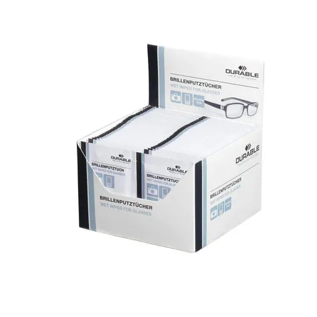 Durable 585302 Brillenputztücher, weiß