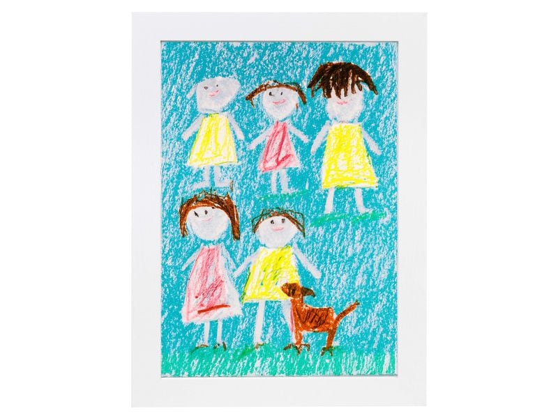 COCON Bilderrahmen für Kinderzeichnungen 34 x 25 x 4 cm, We Kunstrahmen für Kinderzeichnungen