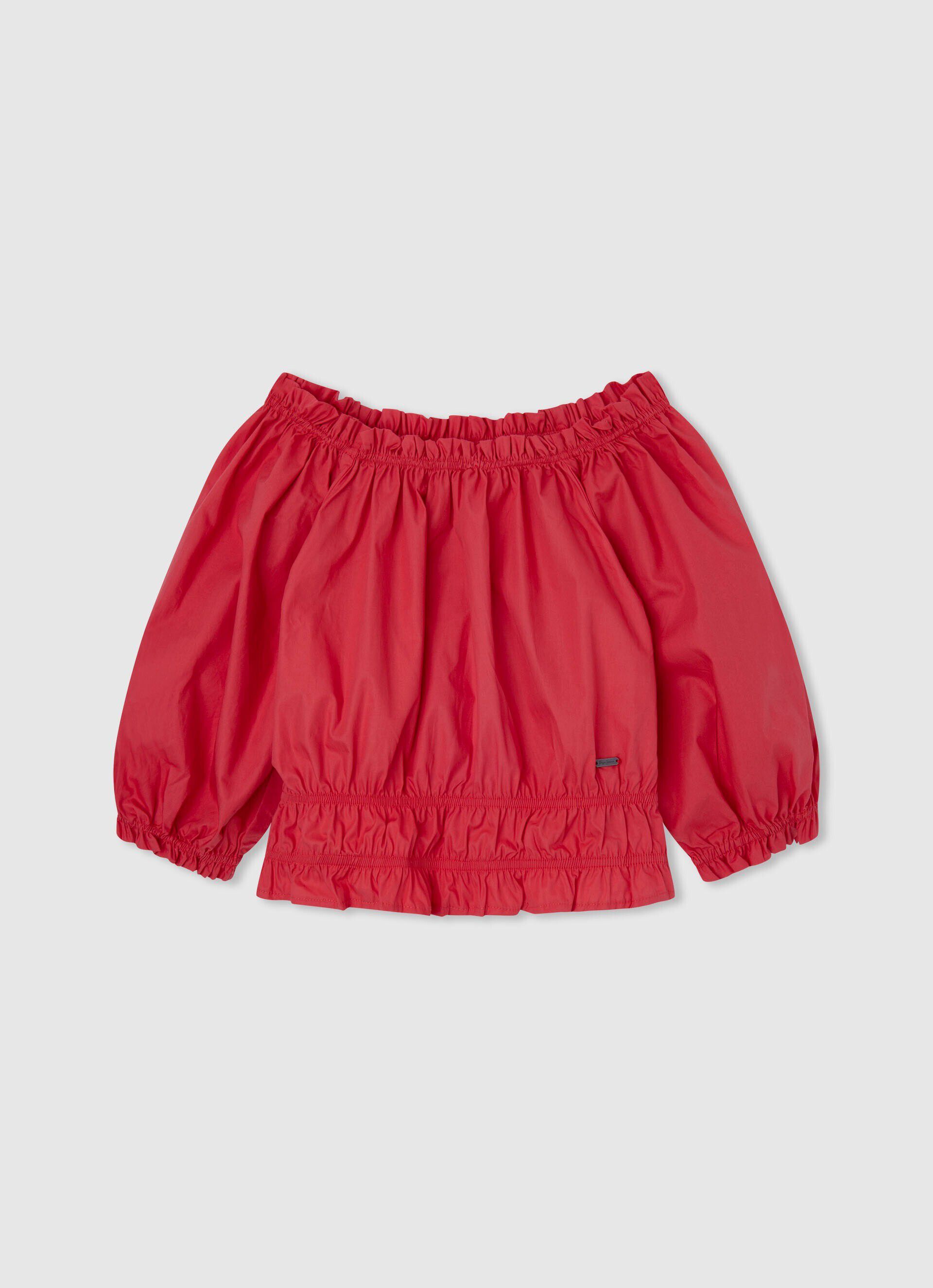 Top cropped SIGRID FIT - vermelho estúdio