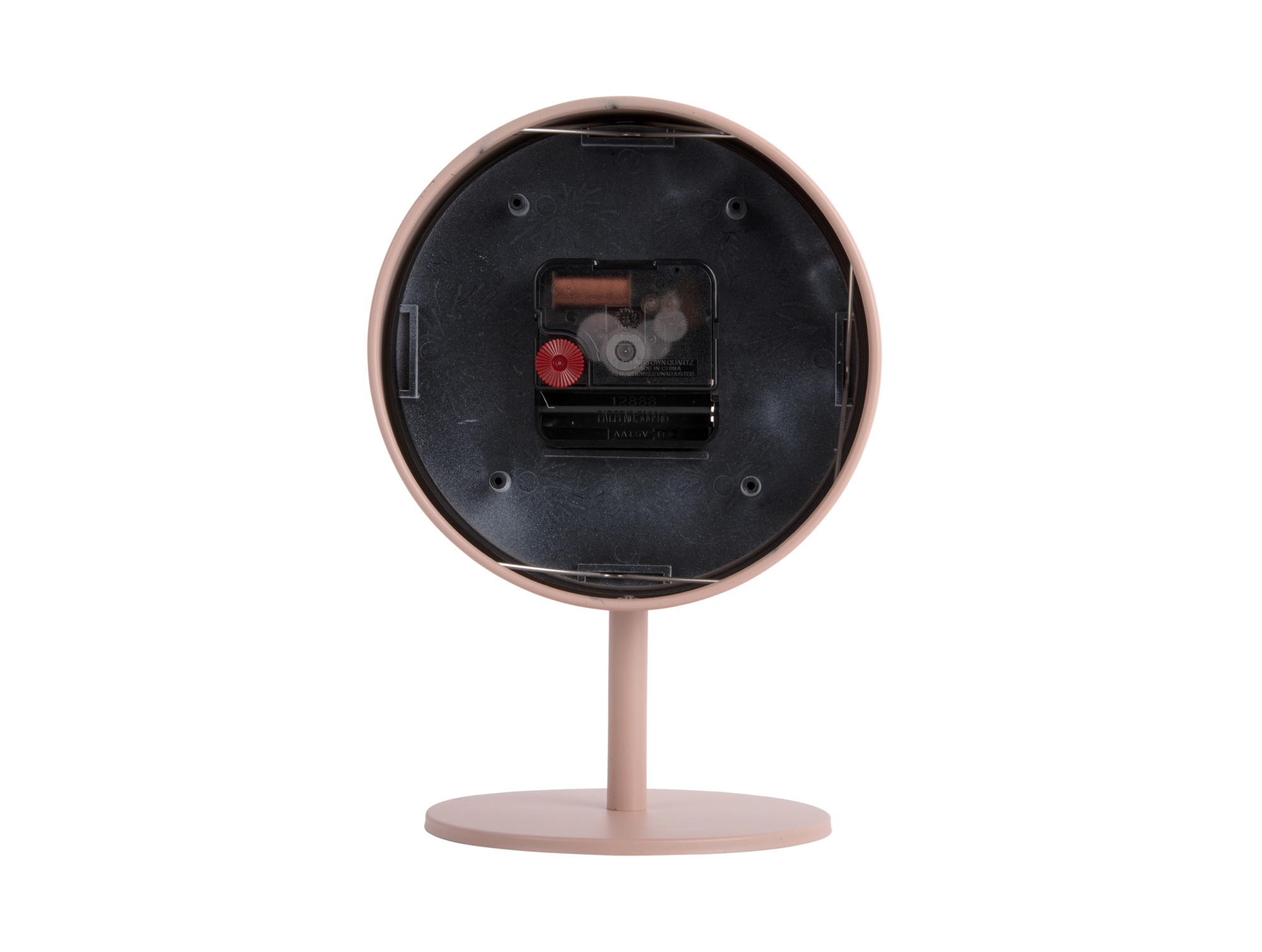Table clock Stark iron matt faded pink
