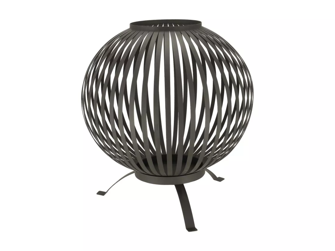 Brasero design en acier ajouré 60 x 66 cm