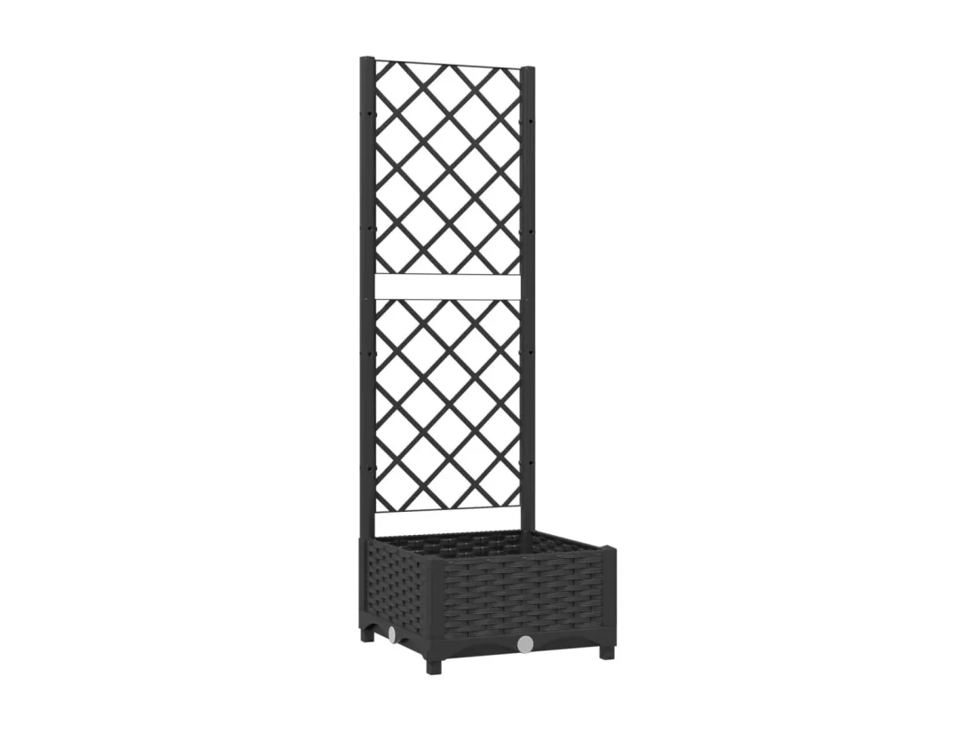 Jardinière bac lit surélevé noire 40 x 40 x 121.5 cm 02_0038285