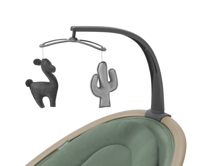 Cassia Elektrische Schaukel 0 - 6 M   0 - 9 kg    Automatische Bewegungserkennung  |    Um 360° drehbarer Sitz  |    12 beruhigende Melodien  |    Besonders geringes Gewicht |