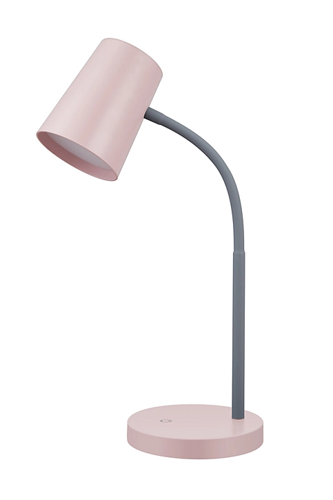 Lampe de bureau LED intégrée L.23 x l.13 x H.40 cm 7,8W 400lm rose dimmable