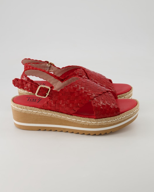 Terry Sandale Sandalen in Rot
