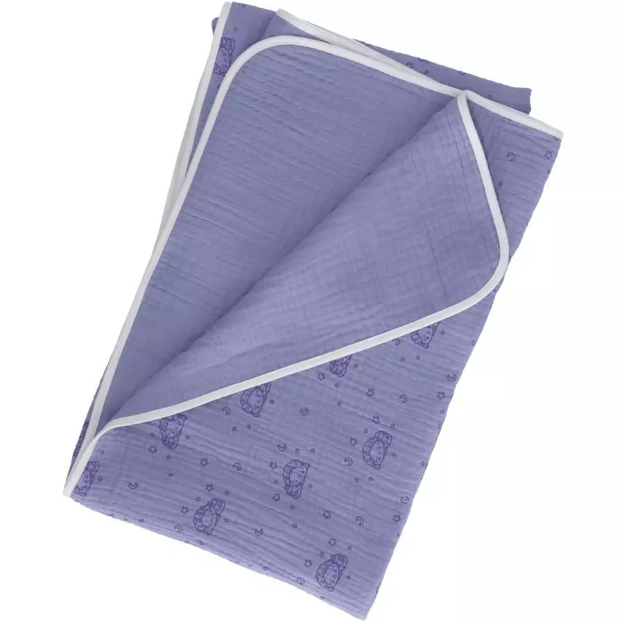 Sterntaler Musselin-Babydecke Schlummerschaf flieder