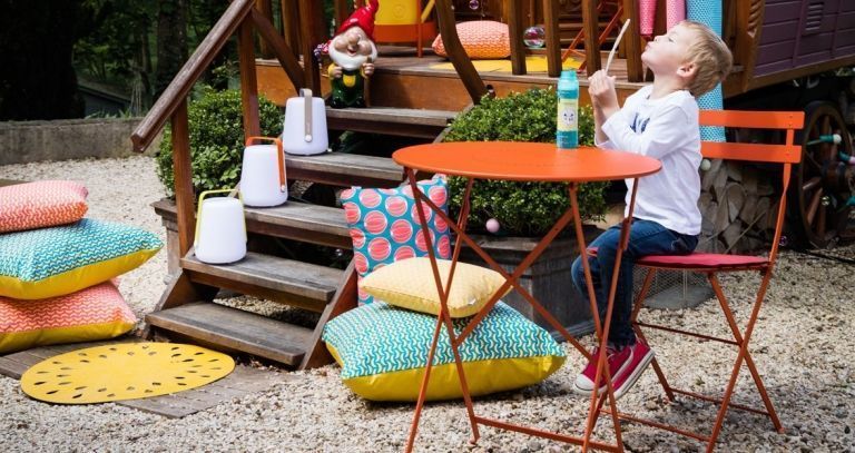 Fermob Bistro zitkussen 28x38 Anthracite