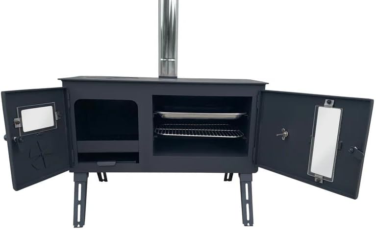 Firebox Eco Burn Range Ofen, tragbarer Holzofen, 3,5 kW, 20,5 kg – Robens Tipi Kit