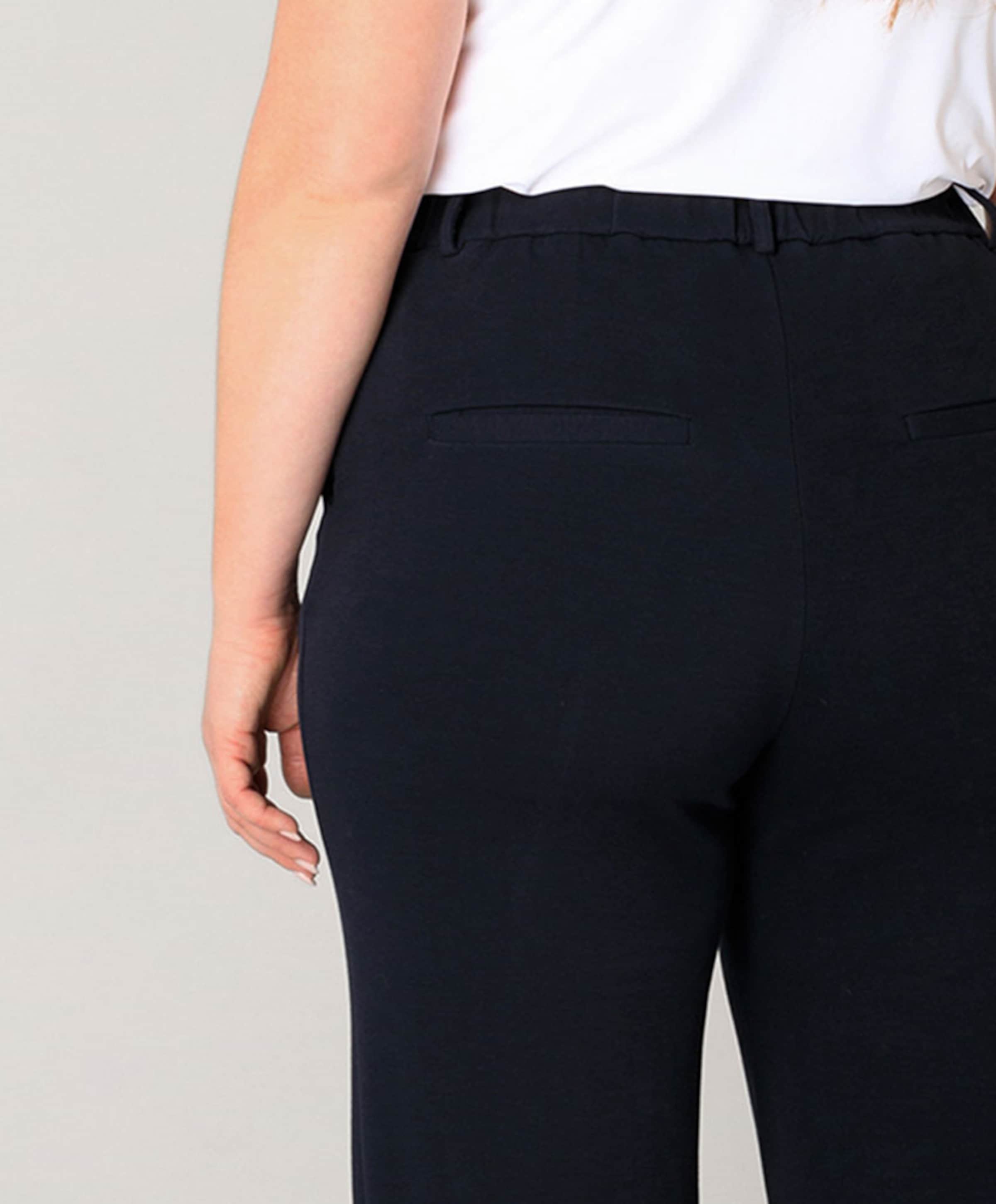 Base Level Curvy Yorinthe dames broek blauw