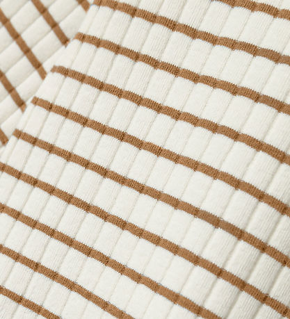 Name It Bluse - Rib - Cropped - NkfKalone - Jet Stream/Almond