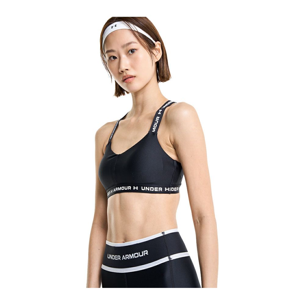 Under Armour UA CROSSBACK LOW - Brassière Femme black/white/white