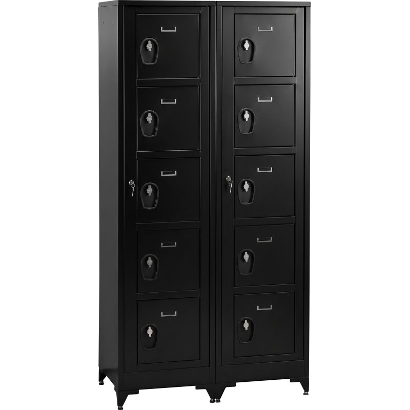 Vestiaire sur pied avec casiers visitables - démontable - 2 colonnes 10 portes