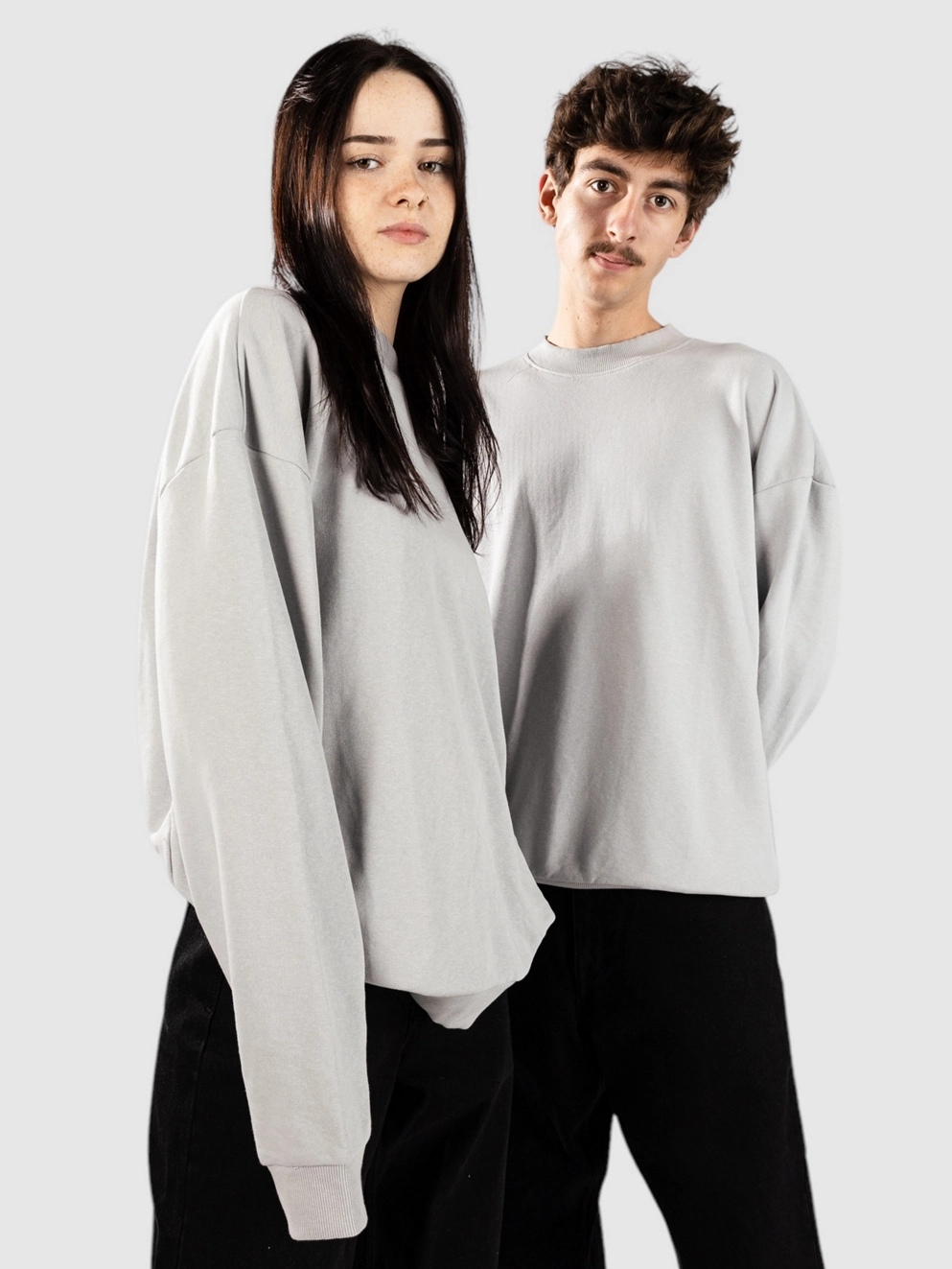 Urban Classics Light Terry Crew Sweater lightasphalt