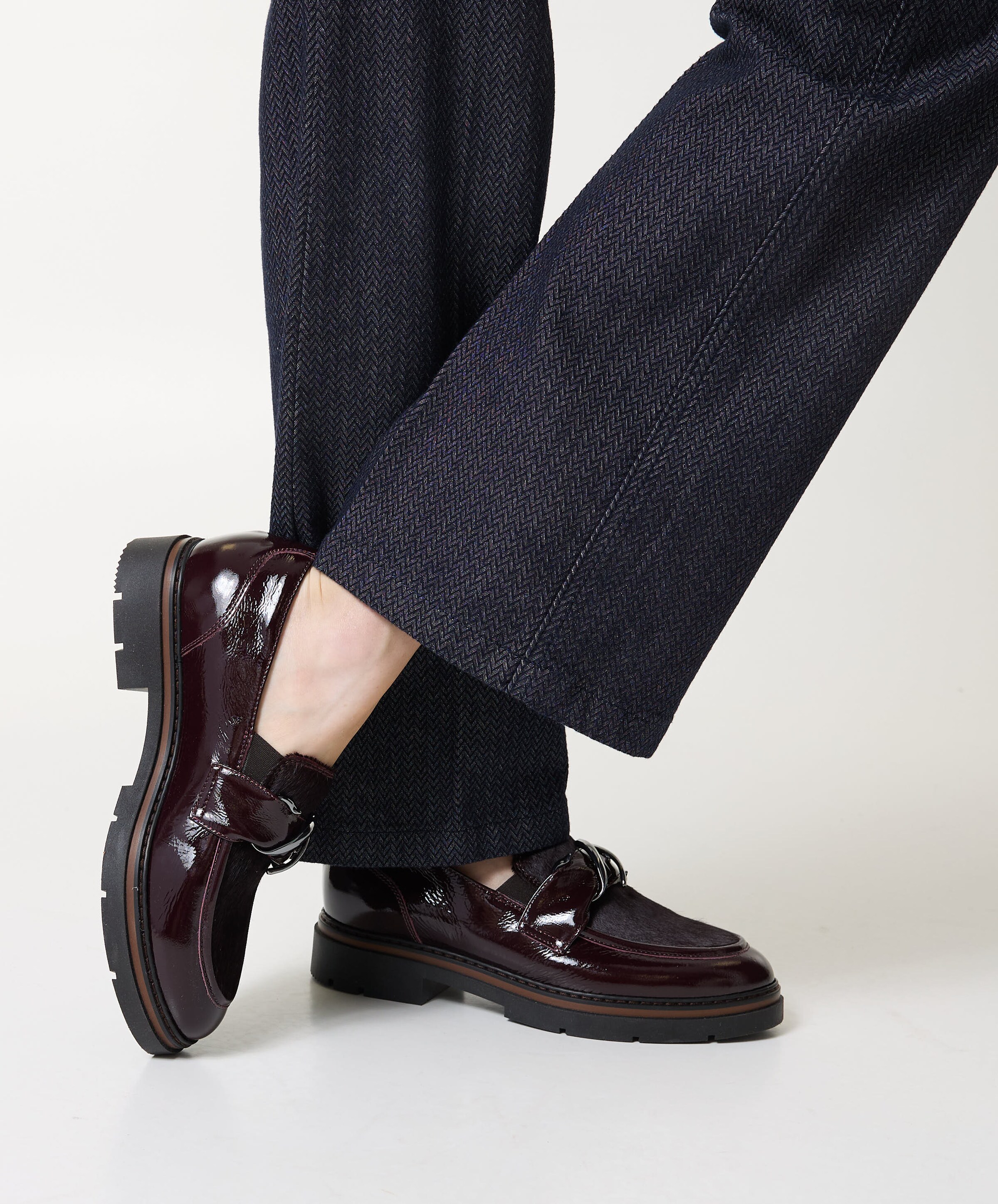 DLSport dames loafers bordeaux