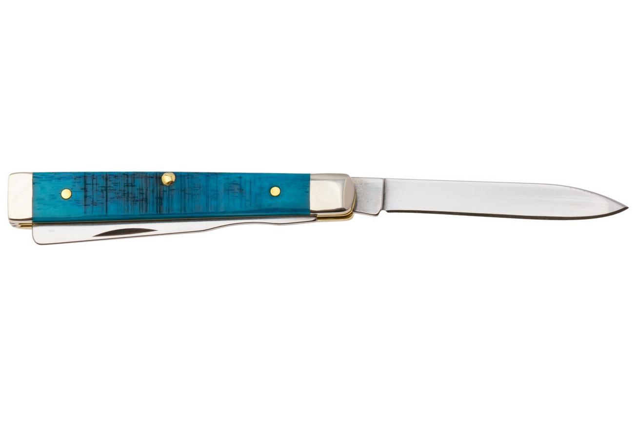 Case Baby Doc Caribbean Blue Bone, Sawcut Jig, 25582, 6282SP SS zakmes