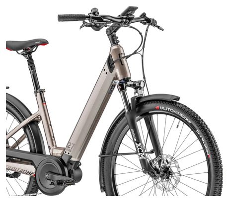 VTC Électrique Moustache Samedi 27 Xroad 3 Open Smart System Shimano Deore 10V 625 Wh 27.5'' Titane 2023