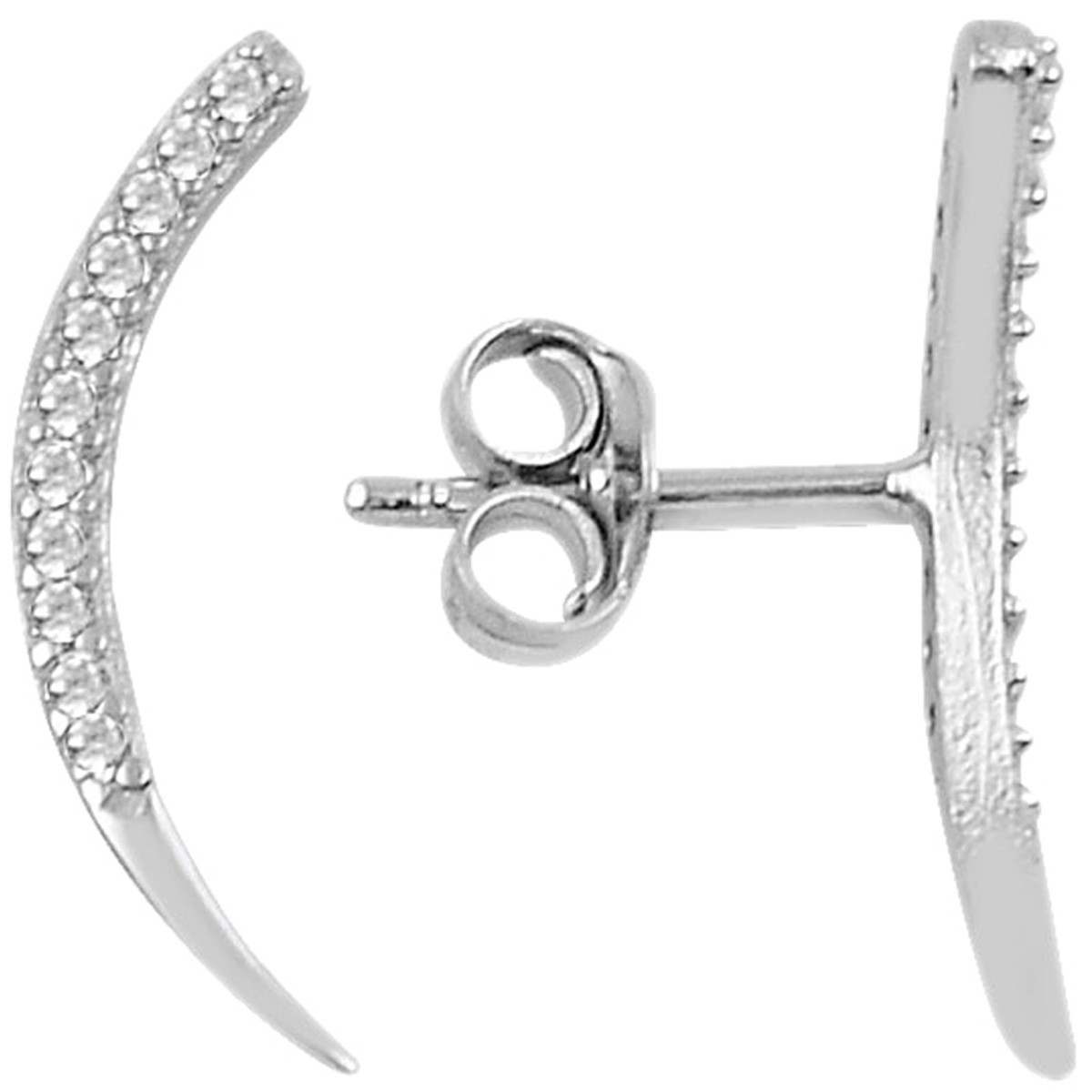 Boucles d'oreilles - Argent 925/000 & zircons