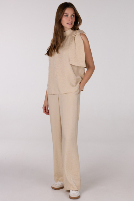 Juffrouw Jansen ecru dames blouse