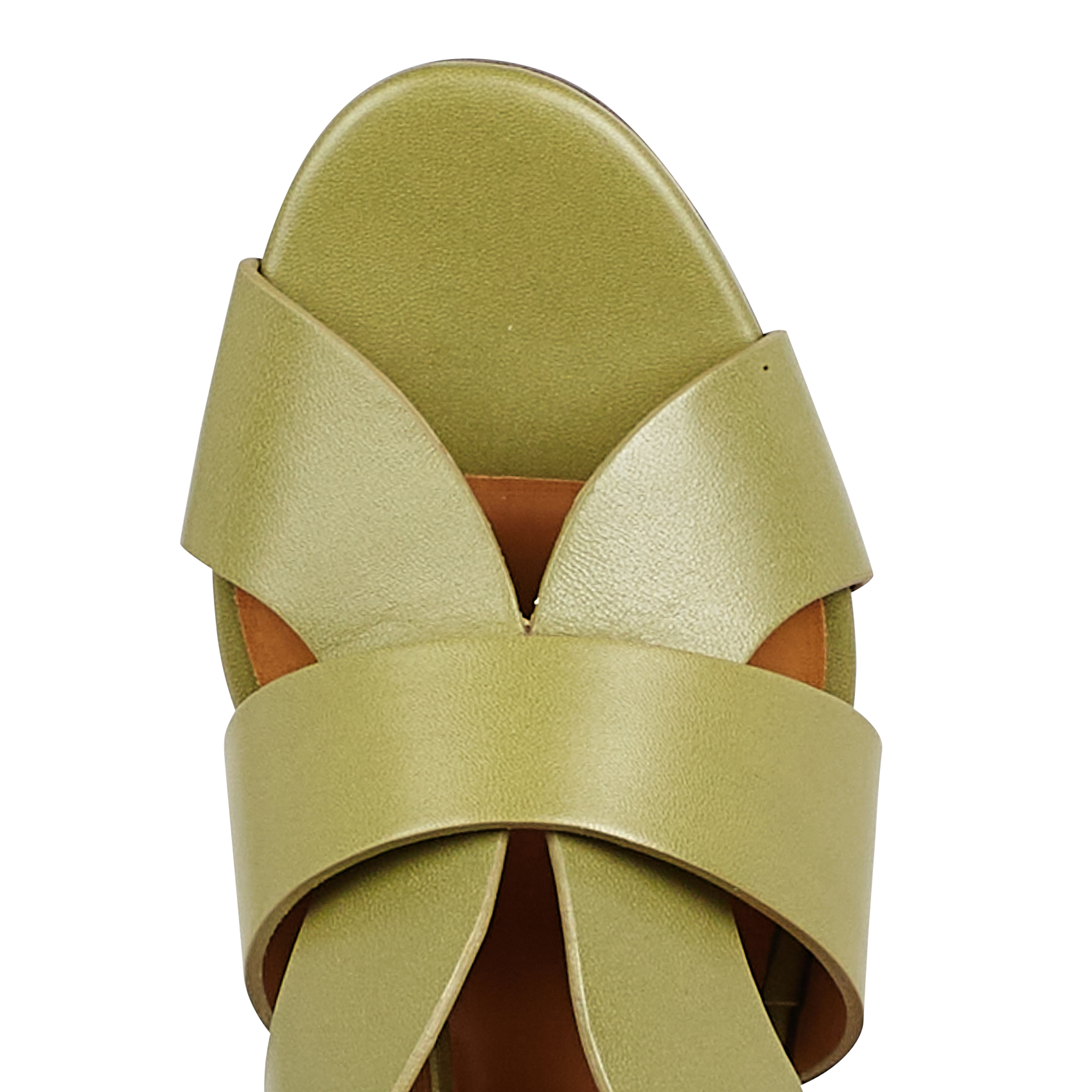 SANDALES N°551 - Sandales hautes en cuir N551 | Vert