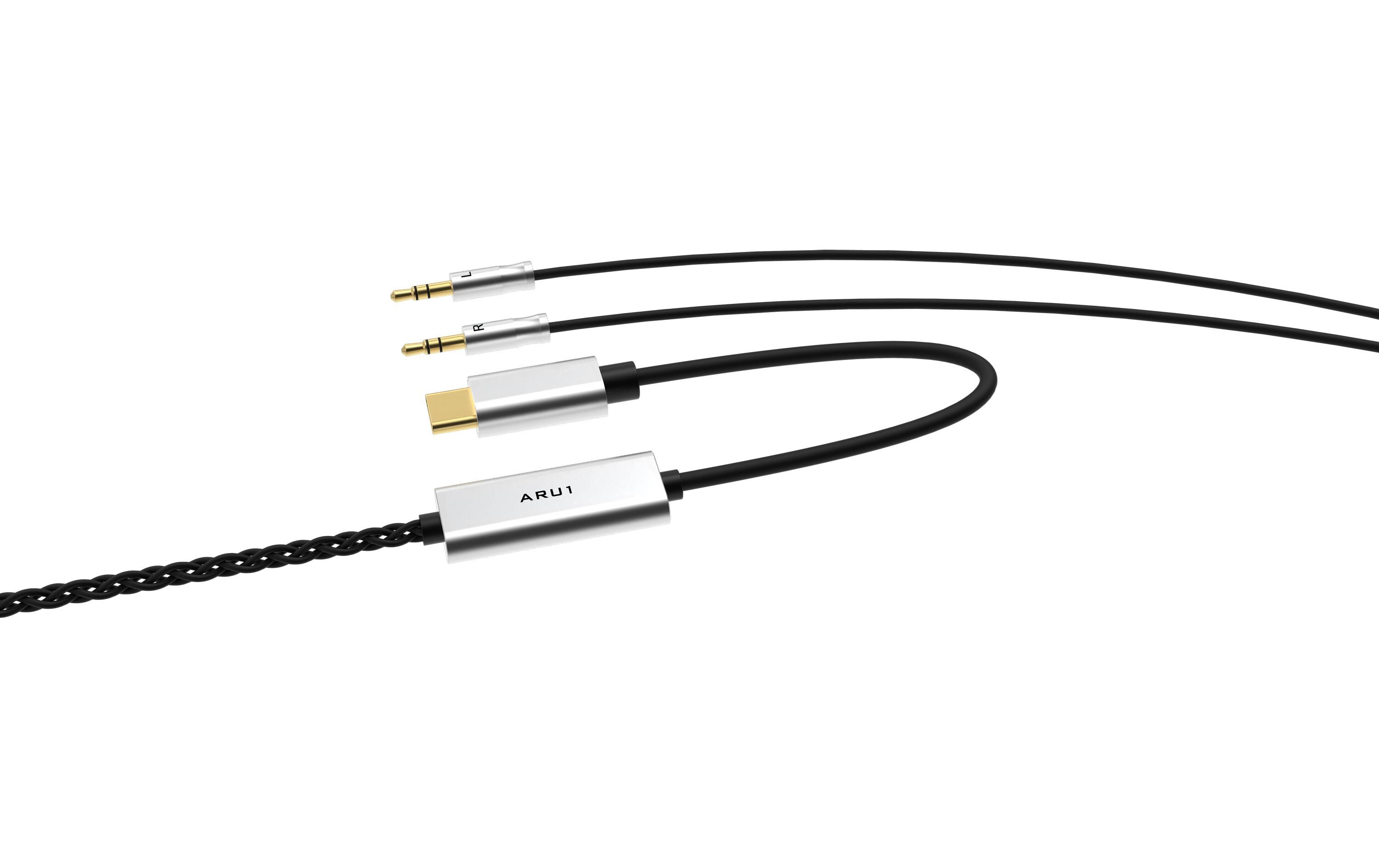 Kabel ARU1 USB-C SchwarzKopfhörerkabel mit DAC